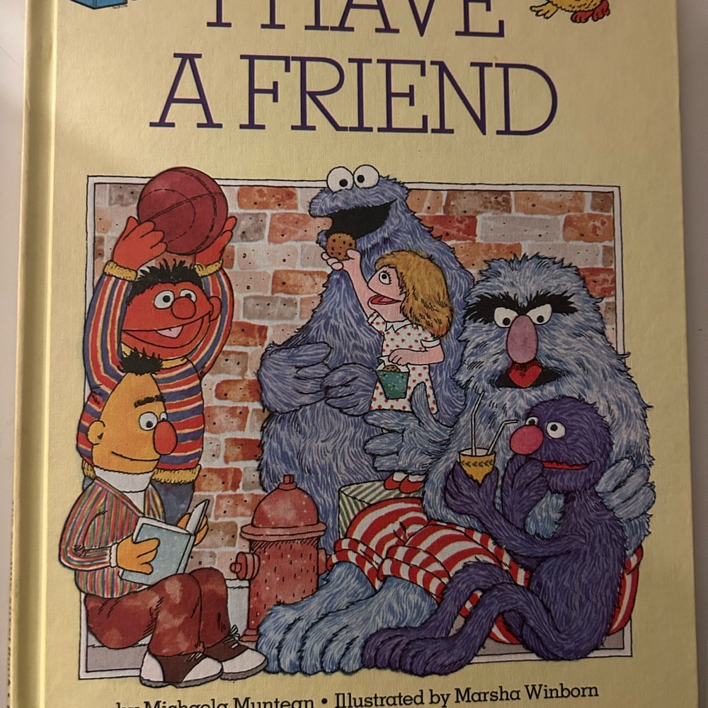 Sesame Street I Have a Friend Book - Cream Cover